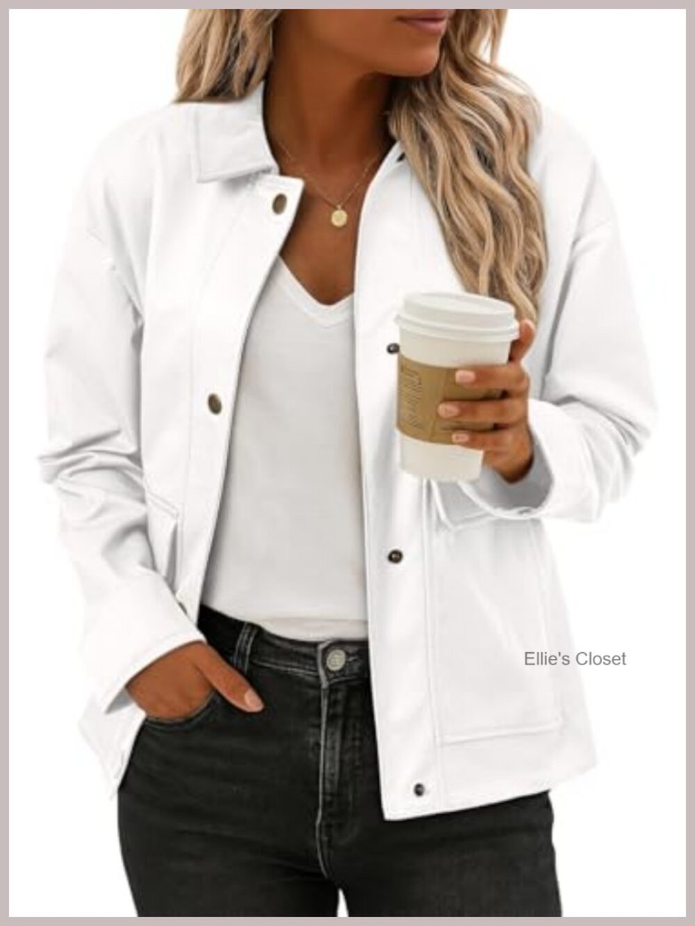 Women's Button Down Bomber Jacket Lightweight Casual Coat